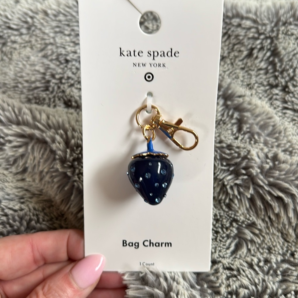 🎯 Kate Spade x Target Blue Strawberry Bag Charm